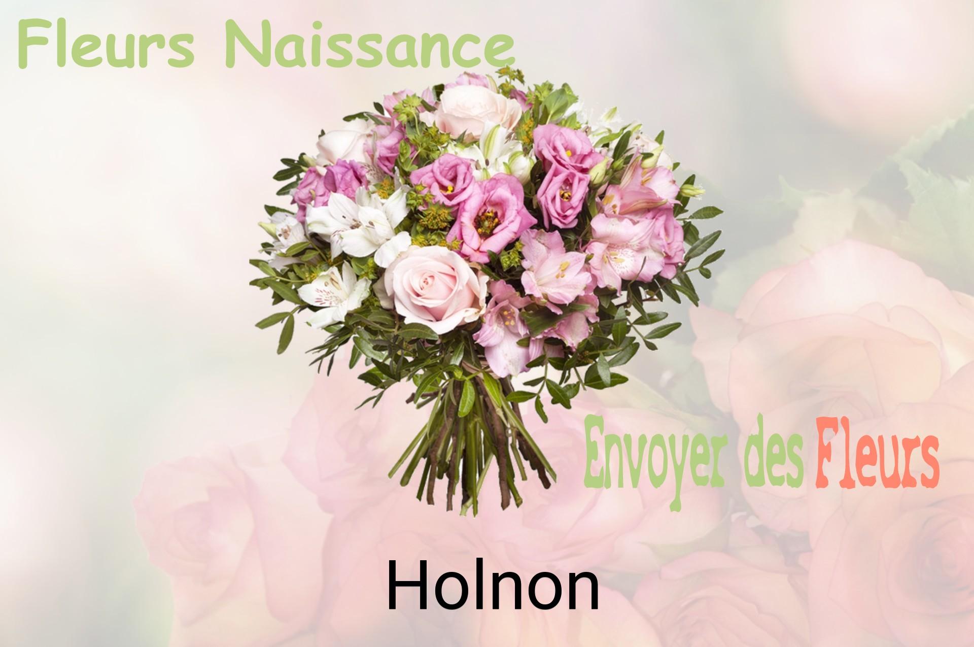 Bouquet de fleurs de naissance livré à Holnon